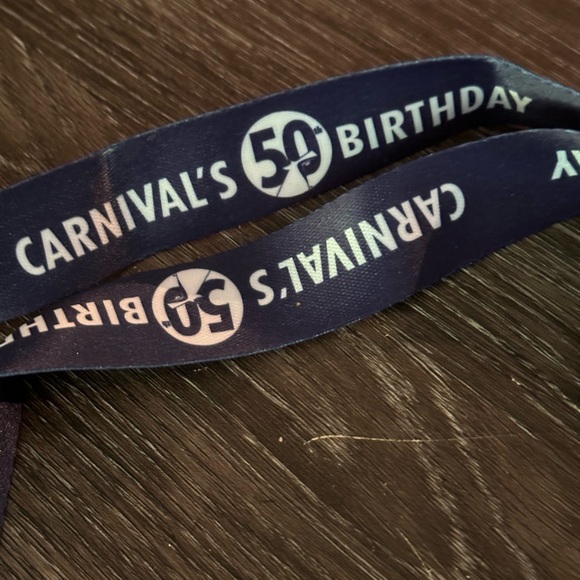 Carnival Cruise Line 50th Birthday commemorative lanyard and medal - Picture 4 of 4